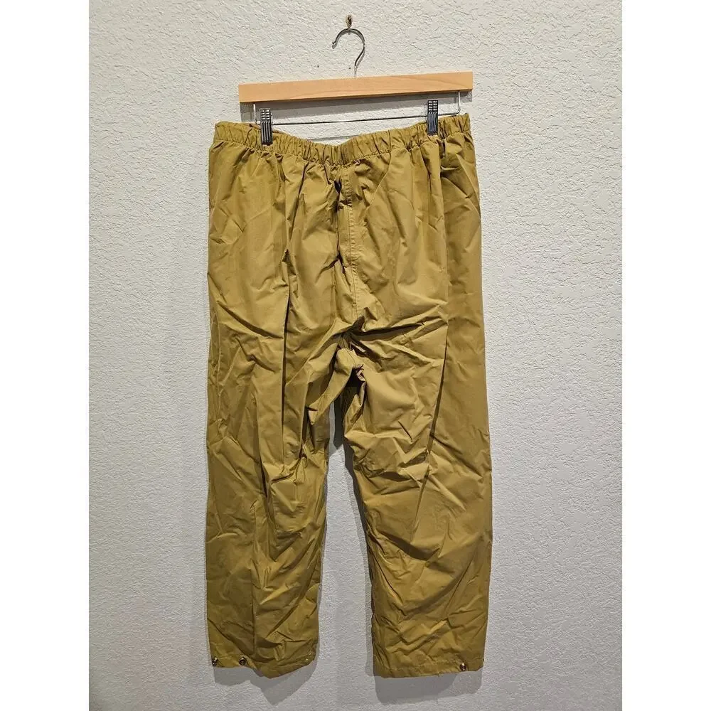Gore tex khaki 10x rainwear pant Vtg y2k style. Sz 36-38